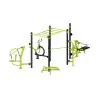 Structure d'entraînement de street workout avec 8 postes - vue 2