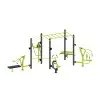 Structure d'entraînement de street workout avec 8 postes