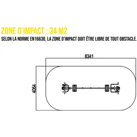 Module de street workout avec anneaux TRX et station Push - Pull - vue 3