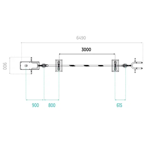 Station de fitness outdoor combinée avec anneaux TRX - Chest Press - Hack Squat - vue 2