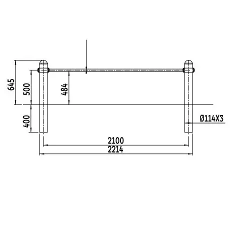Obstacle de franchissement pour parcours santé et promenade sportive - vue 4