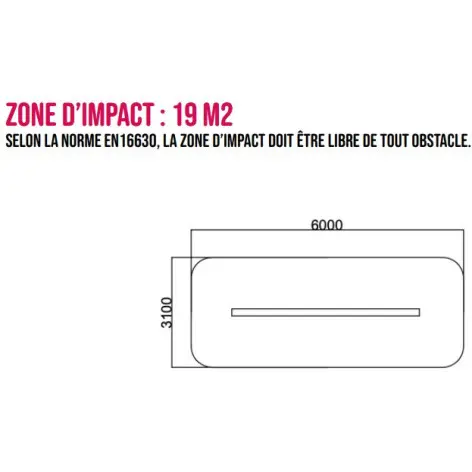 Agrès pour parcours santé - Poutre 3 mètres - vue 4