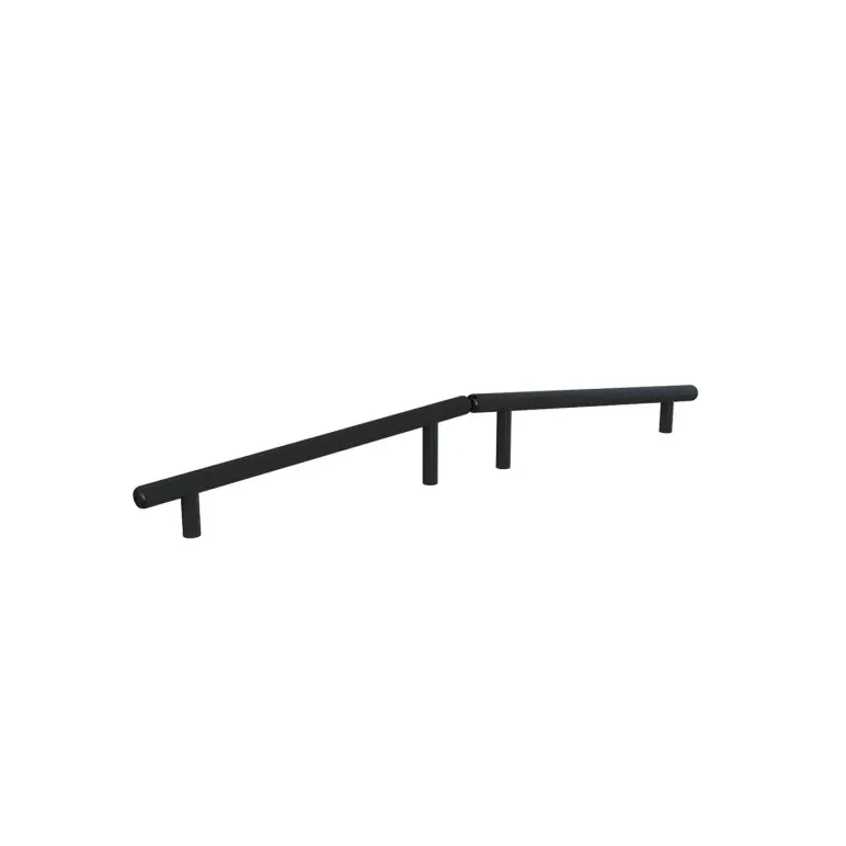 Double poutre inclinée spécialisée pour parcours santé