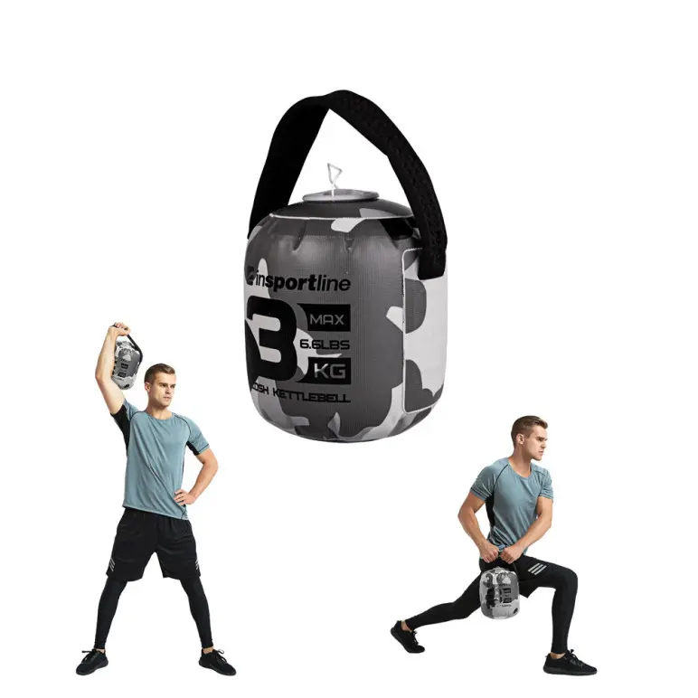 Kettlebell 3 kg à 8 kg avec remplissage à eau avec poignée en néoprène