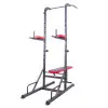 Set complet d'équipement de musculation avec kit d'haltères 80 kg et chaise romaine avec banc - vue 3