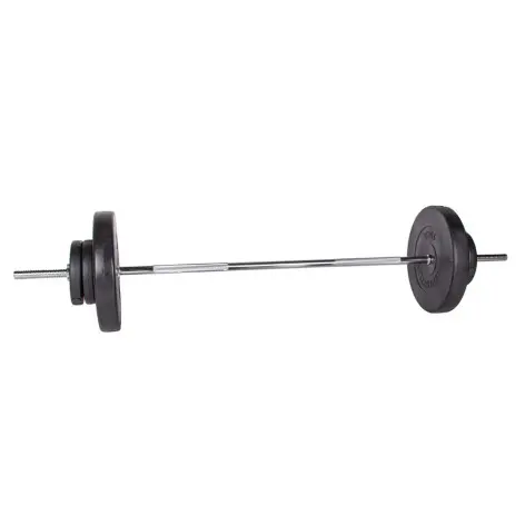 Set complet d'équipement de musculation avec kit d'haltères 80 kg et chaise romaine avec banc - vue 5
