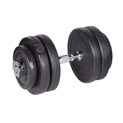 Set complet d'équipement de musculation avec kit d'haltères 80 kg et chaise romaine avec banc - vue 6