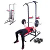 Pack de musculation kit d'haltères et chaise romaine