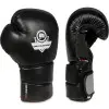 Gants de boxe en cuir noir professionnels