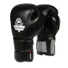 Gants de boxe en cuir noir professionnels - vue 3