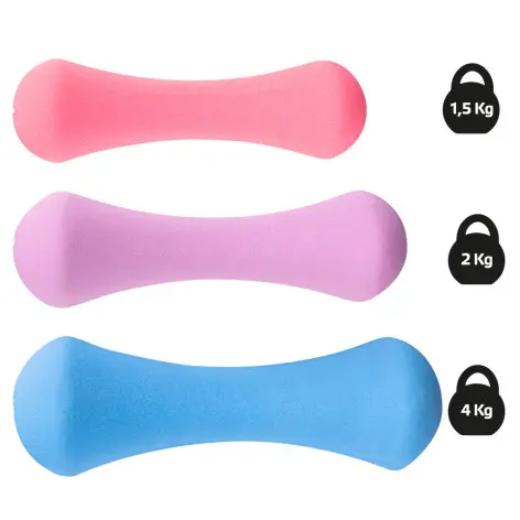 Ensemble d'haltères en néoprène avec support - design moderne - vue 4