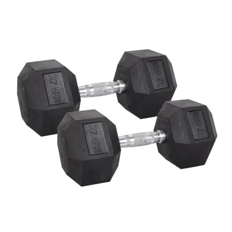 Paires d'haltères de musculation hexagonaux 3 kg à 40 kg - vue 13