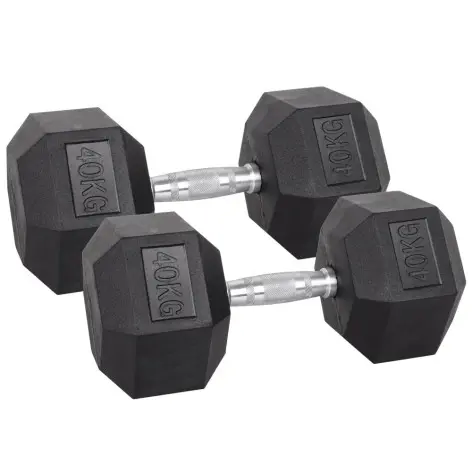 Paires d'haltères de musculation hexagonaux 3 kg à 40 kg - vue 18