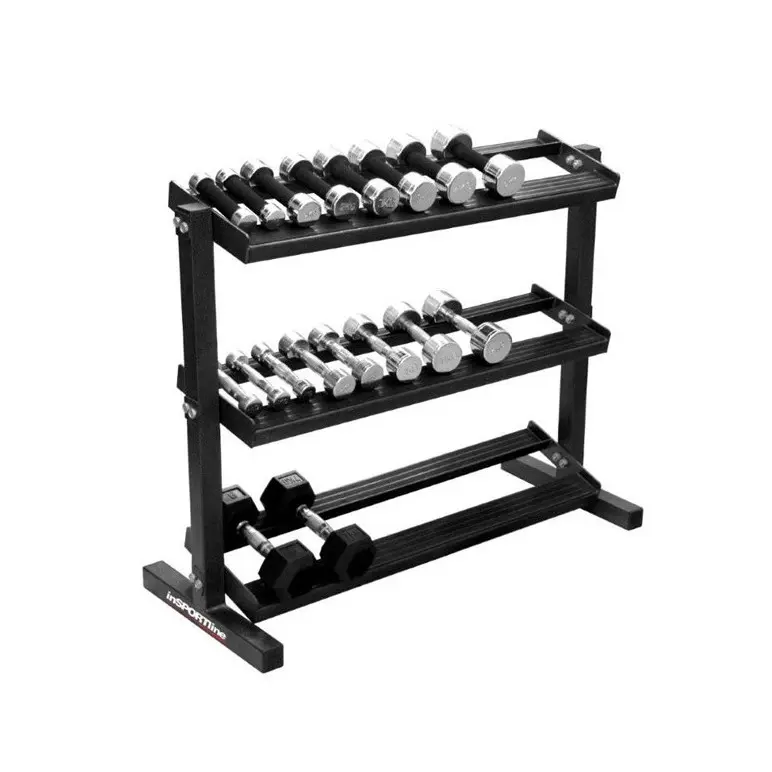 Support de rangement sur 3 étages pour tout type d'haltères - Capacité de stockage 250 kg