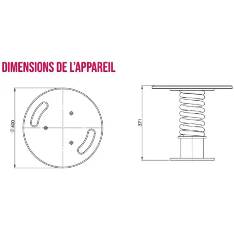 Plateau d'entraînement polyvalent pour parcours santé - vue 2