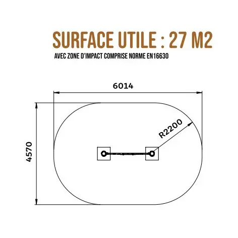 Agrès de fitness en plein air pour parcours du combattant - vue 4