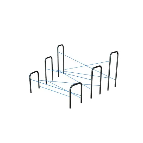 Obstacle de ninja warrior pour parcours du combattant - vue 2