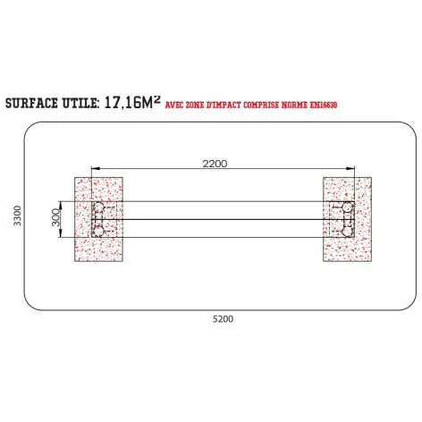 Table irlandaise pour entraînement de ninja warrior en parcours du combattant - vue 5