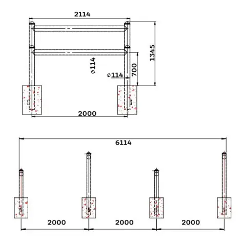 Atelier de poutres à franchir pour installation en parcours du combattant - vue 4