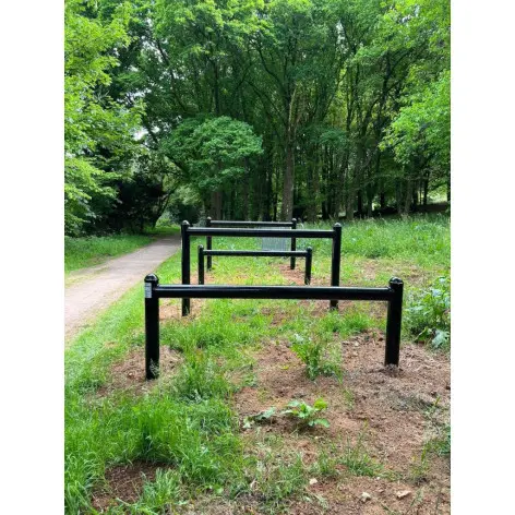 Atelier de poutres à franchir pour installation en parcours du combattant - vue 2