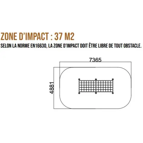 Obstacle pour entraînement de ninja warrior et parcours du combattant - vue 5