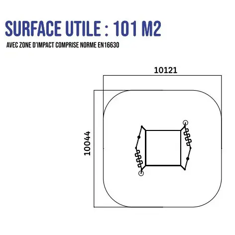 Ring de boxe en plein air avec sacs de frappe et agrès de street workout - Arts martiaux en plein air - vue 3