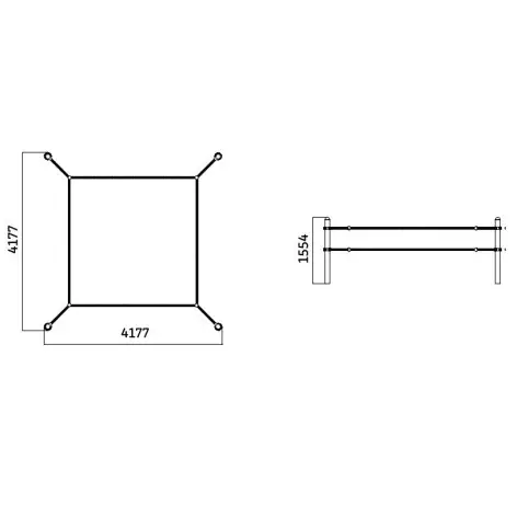 Mini ring de boxe outdoor pour aire de street workout - vue 2