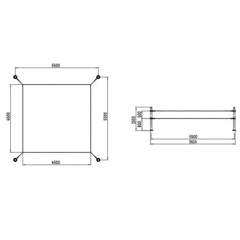 Ring standard pour sports de combat en plein air - vue 2