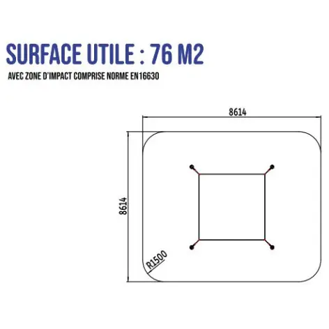 Ring standard pour sports de combat en plein air - vue 3