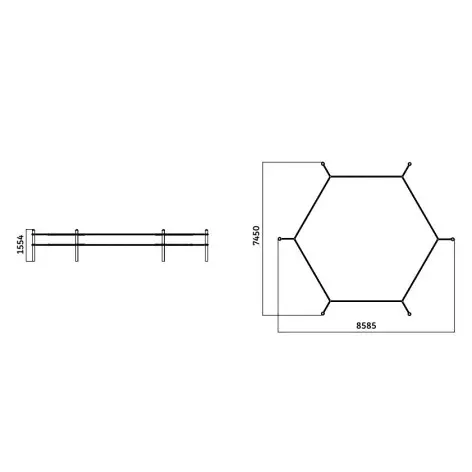 Octogone en plein air pour pratique du MMA et UFC - vue 2