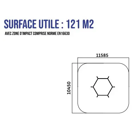 Octogone en plein air pour pratique du MMA et UFC - vue 3