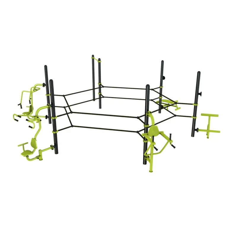 Agrès de street workout et sports de combats en plein air