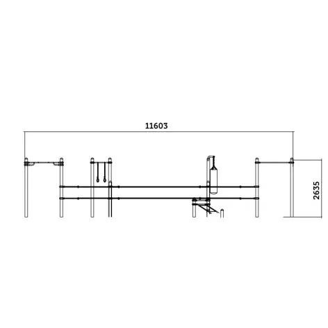 Agrès de street workout et sports de combats en plein air - vue 5