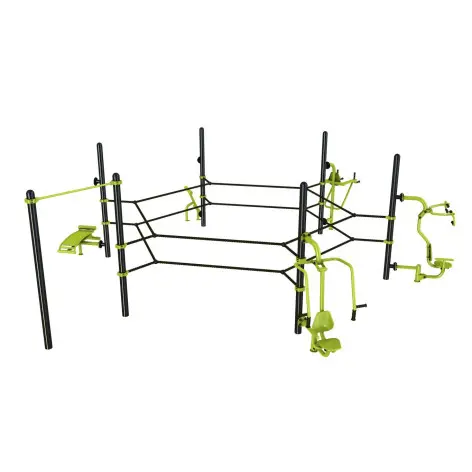 Agrès de street workout et sports de combats en plein air - vue 2