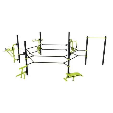 Agrès de street workout et sports de combats en plein air - vue 3