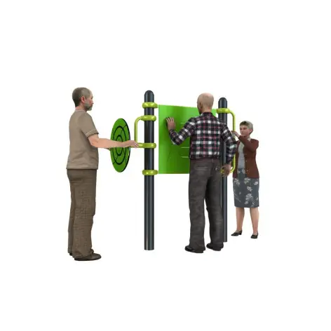 Agrès sportif combiné à 3 activités pour les sédentaires âgées et établissement de santé - Sport outdoor séniors - vue 2