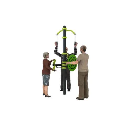 Station d'entraînement combiné pour sénior en plein air - vue 2