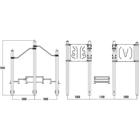 Module d'entraînement de sport en plein air pour les séniors - vue 2