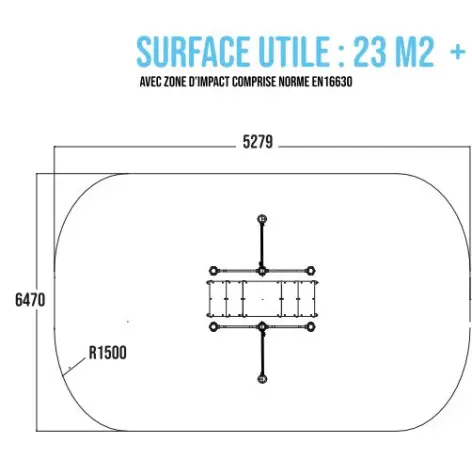 Module d'entraînement de sport en plein air pour les séniors - vue 4