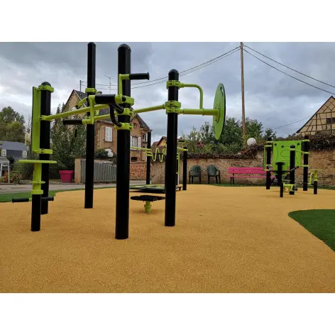 Agrès de motricité en plein air 7 en 1 pour public séniors - vue 5