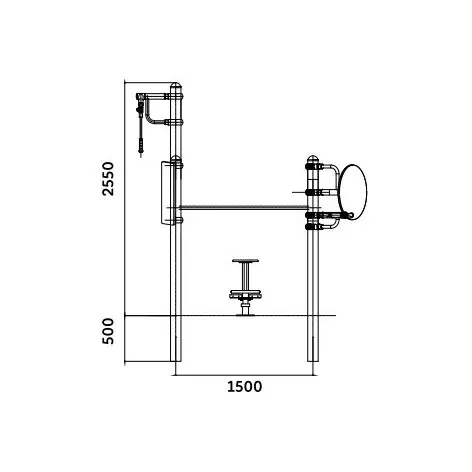 Agrès de motricité en plein air 7 en 1 pour public séniors - vue 6