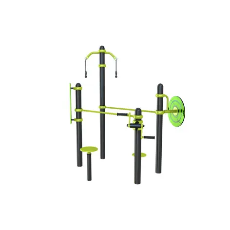 Agrès de motricité en plein air 7 en 1 pour public séniors - vue 2