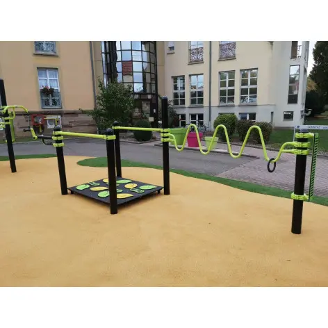 Station de sport combiné pour parcours séniors en plein air - vue 2