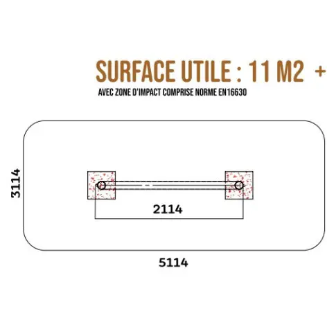 Module d'entraînement pour parcours du combattant en plein air - vue 3