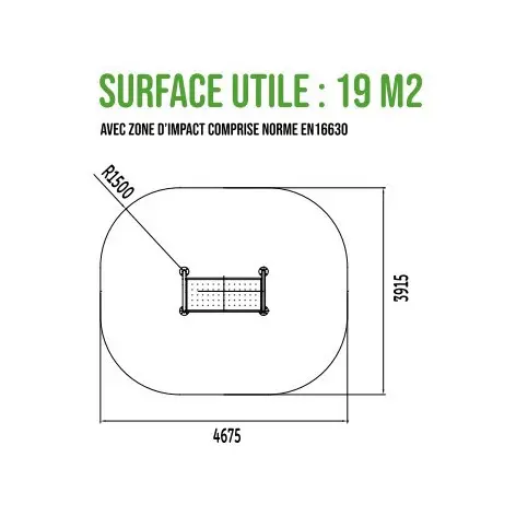 Banc public double fonction pour repos et entraînement de musculation en plein air - vue 5
