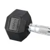 Haltère de musculation hexagonal à l'unité 8 kg - vue 3