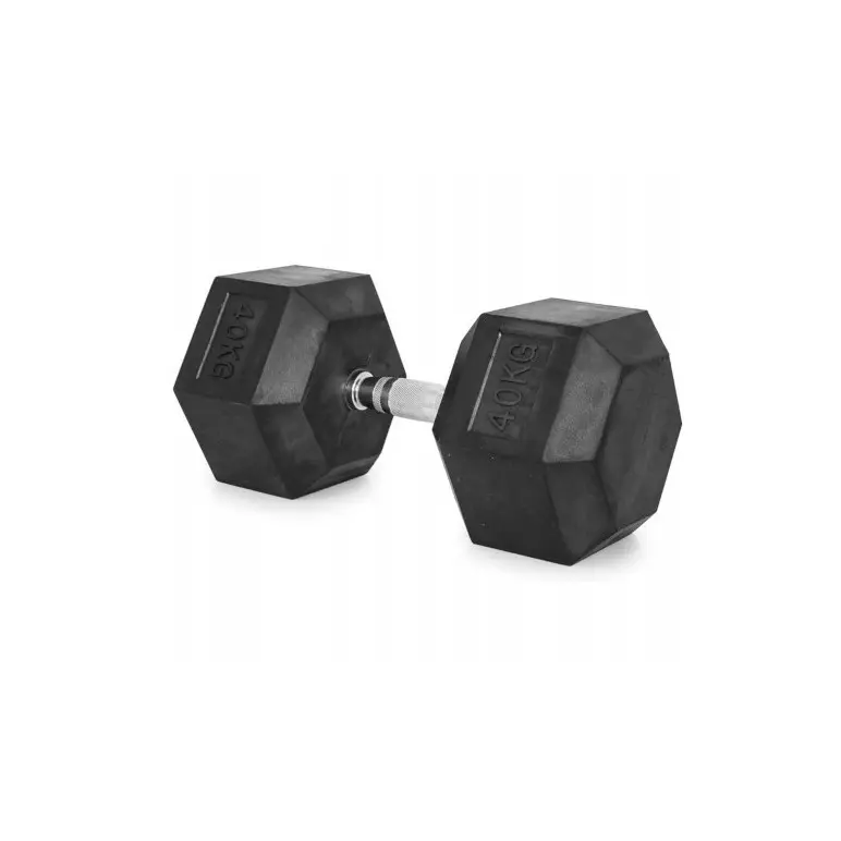 Haltère de musculation 40 kg hexagonal à l'unité
