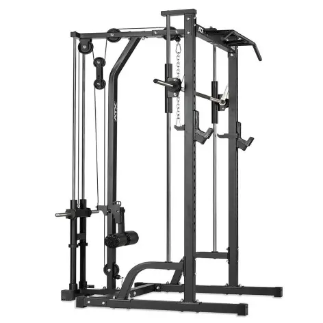 Rack à squat avec poulie haute et basse + barre de traction de la marque ATX - vue 2