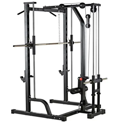 Rack à squat avec poulie haute et basse + barre de traction de la marque ATX - vue 3
