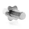 Barre de musculation standard 120 cm x 30 mm avec écrous de serrage - vue 2